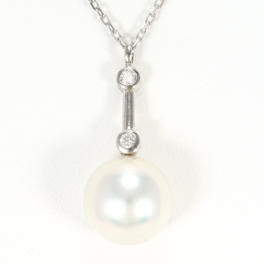 VINTAGE 18k Silver Diamond Necklace